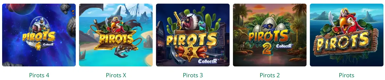 Pirots-serieversioner 2 3 X